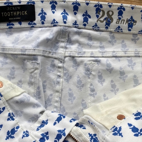 J crew Toothpick Patterned Pants - Picture 3 of 9